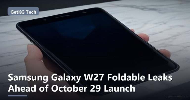 Samsung Galaxy W27 Foldable Leaks Ahead of October 29 Launch
